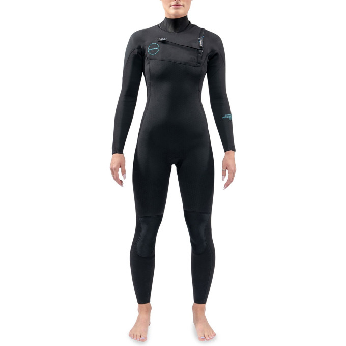 Гидрокостюм женский DAKINE WOMEN'S MISSION CHEST ZIP FULL SUIT 4/3mm Black Размер 6 DK22W43MZ (0604565596598)